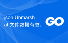 json.Unmarshal 文件数据有效，但 json.NewDecoder().Decode() 无效