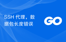 SSH 代理，数据包长度错误