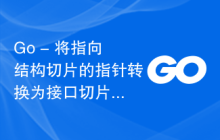 Go - 将指向结构切片的指针转换为接口切片