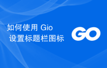 如何使用 Gio 设置标题栏图标