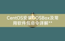 CentOS安装DOSBox及常用软件包命令详解**