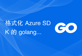 Formater l'heure Golang pour le SDK Azure