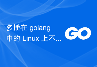多播在 golang 中的 Linux 上不起作用