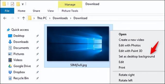 Comment restaurer le fond décran par défaut dans Win10