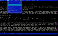 Linux text editor Jed