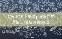 CentOS下安装pip插件的详细步骤及注意事项