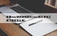 苹果mac如何审核照片(mac照片审核工具下载后怎么用)