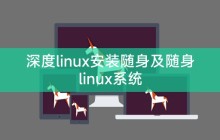 深度linux安装随身及随身linux系统