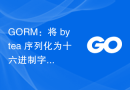 GORM：将 bytea 序列化为十六进制字符串