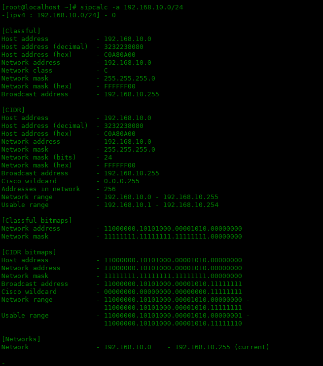 La planification des adresses IP nest plus difficile ! Explication détaillée du puissant calculateur de sous-réseau Sipcalc sous Linux