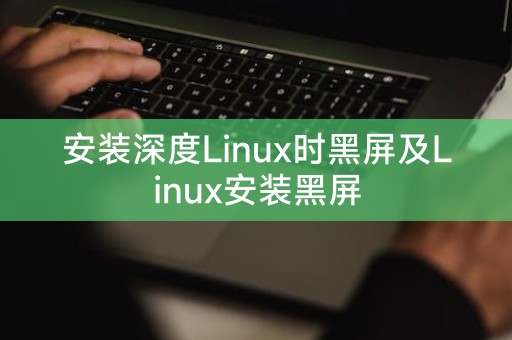 Deepin Linux のインストール時の黒い画面と Linux のインストール中の黒い画面