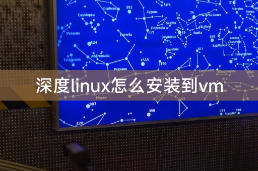 深度linux怎麼安裝到vm