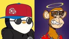 以太坊NFT交易量逼近年度新高!Pudgy Penguins市值第3紧追无聊猿