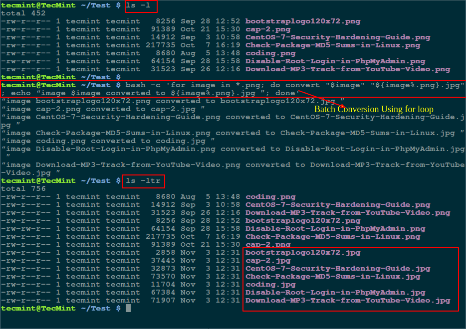 Seamlessly convert JPG and PNG formats under Linux to make your image processing easier