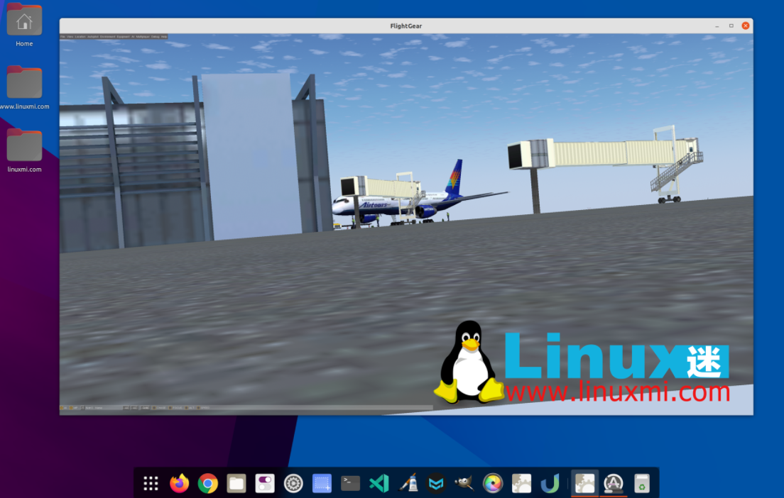 Install flight simulator FlightGear on Linux 2020.3.12