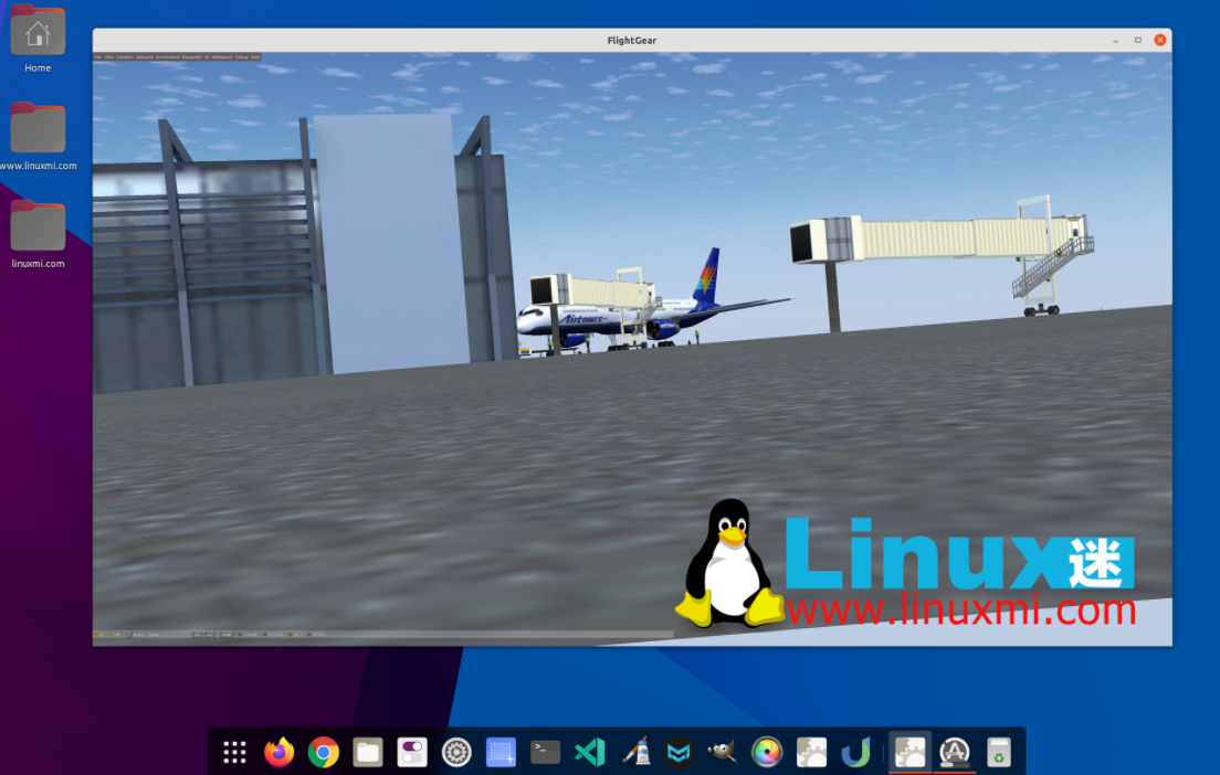Linux 上安装飞行模拟器 FlightGear 2020.3.12