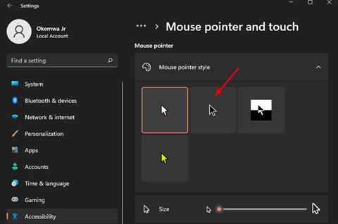 How to change mouse arrow color in Win11? How to change mouse arrow color in Windows 11