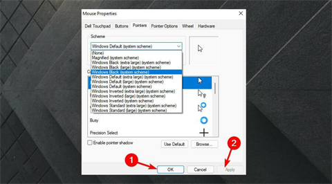 How to change mouse arrow color in Win11? How to change mouse arrow color in Windows 11