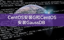 CentOS安装G和CentOS安装GaussDB