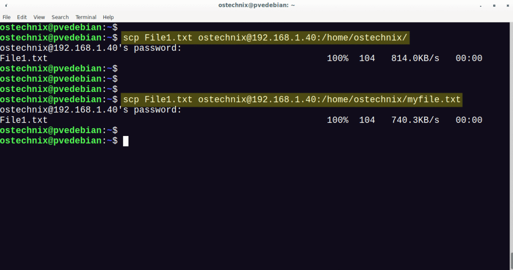 Bagaimana untuk memindahkan fail dengan selamat menggunakan SCP dalam Linux