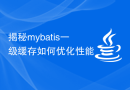 揭秘mybatis一级缓存如何优化性能