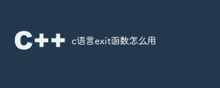 c语言exit函数怎么用