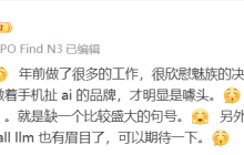 李楠评价“魅族停止传统手机项目”：感到欣慰，不换赛道没有前途
