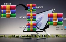 如何在Windows 11中拆分或合并RAR文件