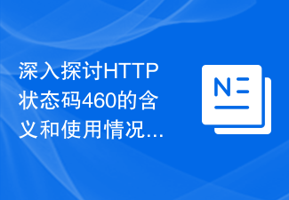 深入探討HTTP狀態碼460的涵義與使用情況