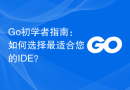 Go初学者指南：如何选择最适合您的IDE？