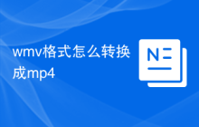 wmv格式怎么转换成mp4