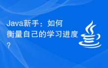 Java新手：如何衡量自己的学习进度？