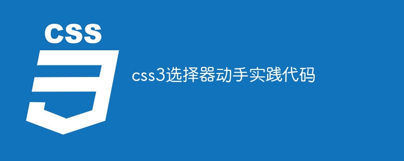 css3选择器动手实践代码