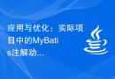 应用与优化：实际项目中的MyBatis注解动态SQL