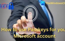 如何为您的Microsoft帐户使用Passkey