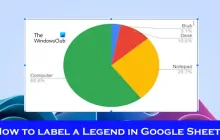 如何在Google Sheet中为图例添加标签