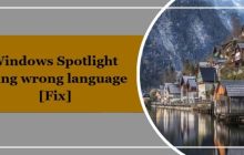 Windows Spotlight使用了错误的语言[修复]