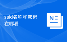 ssid名称和密码在哪看