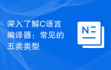 深入了解C语言编译器:常见的五类类型