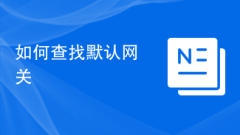 How to find the default gateway