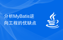 分析MyBatis逆向工程的优缺点