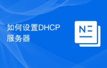 如何设置DHCP服务器