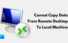 无法将数据从远程桌面复制到本地计算机