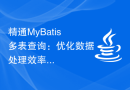 精通MyBatis多表查询：优化数据处理效率的实用指南