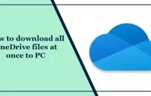 如何一次将所有OneDrive文件下载到PC