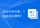 虚拟内存分配：16g合适设置吗？