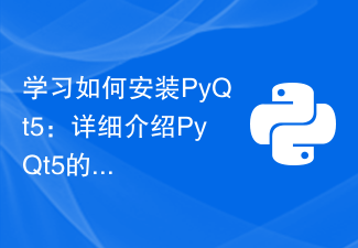学习如何安装PyQt5：详细介绍PyQt5的安装过程，助你快速入门