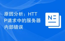 原因分析：HTTP请求中的服务器内部错误