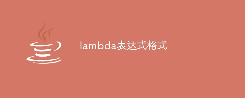 Lambda表達式語法