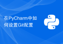 在PyCharm中如何设置Git配置